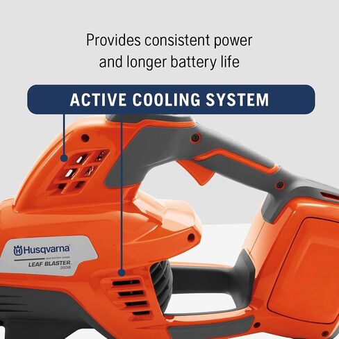 Husqvarna Leaf Blaster 350iB Battery Powered Cordless Leaf Blower, 200-MPH 800-CFM, Brushless Motor and Quiet Operation, 40V Lithium-Ion 7.5 Ah Battery and Charger Included, Gifts for Men, 970569904 in Kuwait