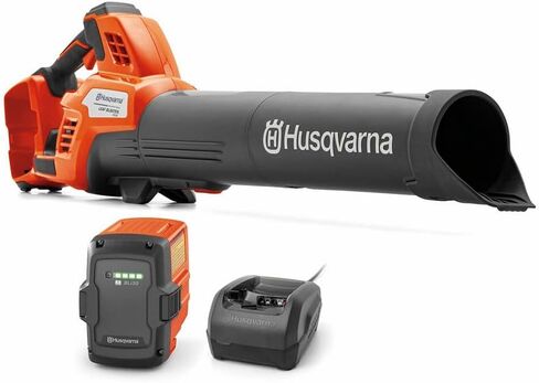 Husqvarna Leaf Blaster 350iB Battery Powered Cordless Leaf Blower, 200-MPH 800-CFM, Brushless Motor and Quiet Operation, 40V Lithium-Ion 7.5 Ah Battery and Charger Included, Gifts for Men, 970569904 in Kuwait