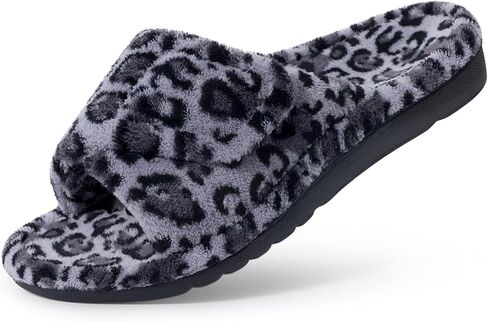 Litfun Women's Orthopedic Slippers with Arch Support Adjustable Open Toe House Shoes for Plantar Fasciitis in Kuwait