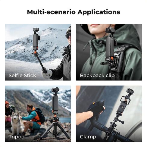 K&F CONCEPT Charging Adapter Base Compatible with DJI Osmo Pocket 4/3 | Fast Charging Aluminum Alloy Quick Release Stand Compatible with Arca Action 1/4′′ Screw, PP61 in Kuwait