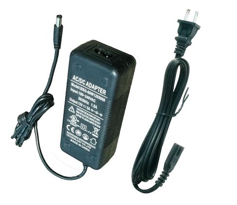 Universal 5 Amp 12V Power Supply Adapter - AC 100-240V to 12V - 5.5 x 2.1mm Output Jack for LED Strips, CCTV Cameras, Light Bars in Kuwait