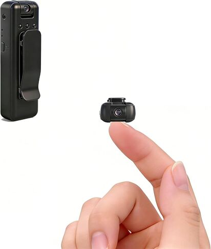 Mini Body Camera with Audio and Video Recording, Small Tiny Wearable Personal Portable Thumb POV Action Recorder DV Camcorder Night Version grabar chest Security Guard Work Records Travel (1pcs 1920p) in Kuwait