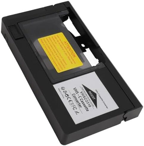 VHS C to VHS Motorized Cassette Adapter, Compatible with SVHS C, CP6BKU, C P6U, PV P1, VCA115, for VCR Player in Kuwait
