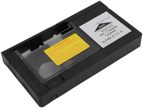 VHS C to VHS Motorized Cassette Adapter, Compatible with SVHS C, CP6BKU, C P6U, PV P1, VCA115, for VCR Player in Kuwait