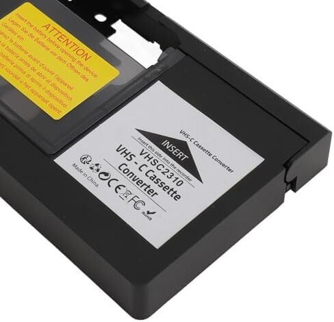 VHS C to VHS Motorized Cassette Adapter, Compatible with SVHS C, CP6BKU, C P6U, PV P1, VCA115, for VCR Player in Kuwait