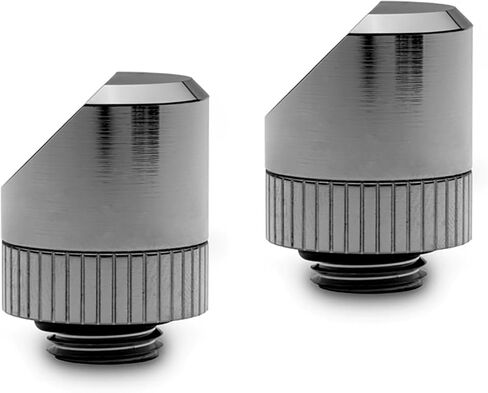 EKWB EK-Torque 45 Degree Angled Rotary Fitting, Black Nickel, 2-Pack in Kuwait