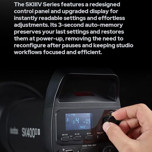 Godox SK300III-V SK300IIIV 300Ws Photo Studio Strobe Flash Monolight Light, GN58, 10W LED Modeling Lamp, 2.4G Wireless, Bowens Mount Photography Flashes for Studio, Shooting, Location, Portrait in Kuwait