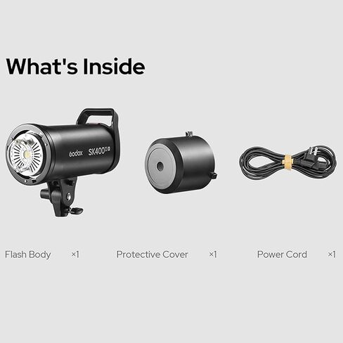 Godox SK300III-V SK300IIIV 300Ws Photo Studio Strobe Flash Monolight Light, GN58, 10W LED Modeling Lamp, 2.4G Wireless, Bowens Mount Photography Flashes for Studio, Shooting, Location, Portrait in Kuwait