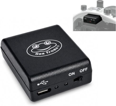SeaFrogs SR-009 USB-C Rechargeable Manual Fiber Optic Flash Trigger | Optical strobe trigger for Seafrogs underwater housings, 600+ flashes and 0.3-second recycle in Kuwait