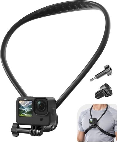 【2026 Extended Long】Magnetic Neck Mount for Phones, 27.6" Hands-Free POV/Vlog Phone Holder for iPhone 17–12 & Android, Content Creator Essentials for Go Pro DJI, Comfortable Natural Shooting AnglePink in Kuwait