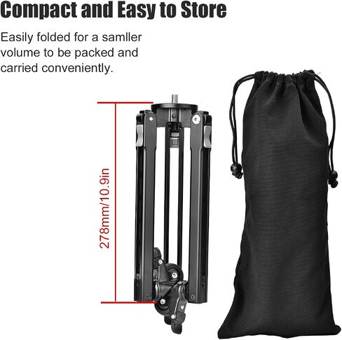 SUNWAY T1A20R Monopod Dolly with Rubber Wheels, 110.2 lb / 50 kg Load Capacity for Dynamic Shooting, Live Stream & Outdoor Vlog in Kuwait