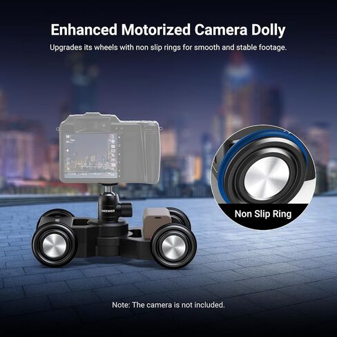NEEWER DL400 Upgraded Motorized Camera Slider Dolly with App Control, Dual Motor Drive & Non Slip Wheels, 5H Runtime, Compatible with GoPro iPhone Android Samsung Smartphone DSLR Camera Camcorder in Kuwait