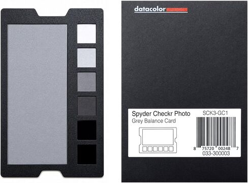 SpyderCheckr Photo Grey Balance Card – Two Tools in One: 18% Neutral Grey Reference for Accurate Exposure & White Balance – 6-Step Grayscale Strip for Tonal Range Verification – Compact in Kuwait