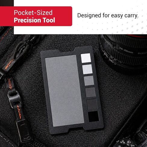 SpyderCheckr Photo Grey Balance Card – Two Tools in One: 18% Neutral Grey Reference for Accurate Exposure & White Balance – 6-Step Grayscale Strip for Tonal Range Verification – Compact in Kuwait