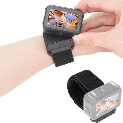 JJC Osmo Nano Magnetic Wrist Mount for DJI Osmo Nano & Xtra Atto Multifunctional Vision Dock Accessories, 6.30-10.04" Length Adjustable Magnetic Wrist Band Holder Real-Time Monitoring, Black in Kuwait