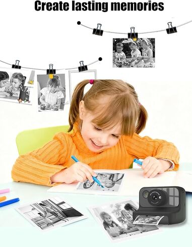 5 Rolls Kids Instant Camera Print Refill Paper for LETSHAHA,UYRUREL Eco-friendly Thermal Printing Paper for Children's Camera,Instant Printing Without Jams. in Kuwait