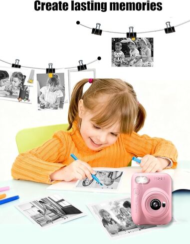 5 Rolls Kids Instant Camera Print Refill Paper for Gofunly H2,UYRUREL Eco-Friendly Thermal Printing Paper for Children's Camera,Instant Printing Without Jams. in Kuwait