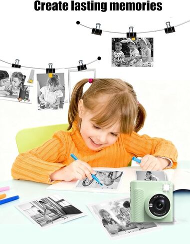 5 Rolls Kids Instant Camera Print Refill Paper for TIATUA X2,UYRUREL Eco-friendly Thermal Printing Paper for Children's Camera,Instant Printing Without Jams. in Kuwait