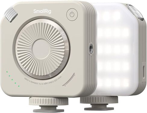SmallRig P96 Mini LED Video Light, Bi-Color 2700-6500K CRI 95+, 2200mAh, Portable Camera Lights with Cold Shoe for Content Creator Vlogging, Compact Photography Lighting for TikTok, YouTube Streaming | YouTube Streaming, Portable Camera Lights, Cold Shoe  in Kuwait