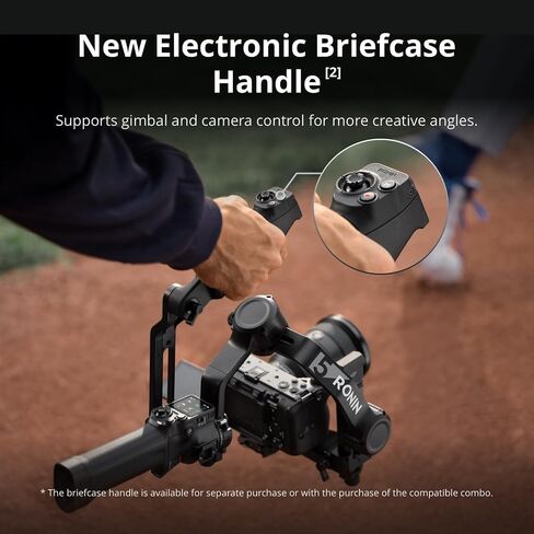 DJI RS 5 Combo 3-Axis Handheld Camera Gimbal Stabilizer for Mirrorless Cameras with Quick-Release Plate, Grip Tripod, Extended Battery Runtime, Wireless Microphone Set & USB Wall Plug in Kuwait