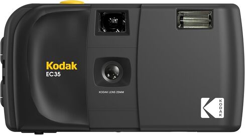 KODAK EC35 35mm Film Camera 35mm, Reusable, Focus-Free, Built-in Flash, Slide Cover, Beginner Friendly (Avocado Green) Bundle with Kodak Ultramax 400/24EXP 35mm Roll Film in Kuwait