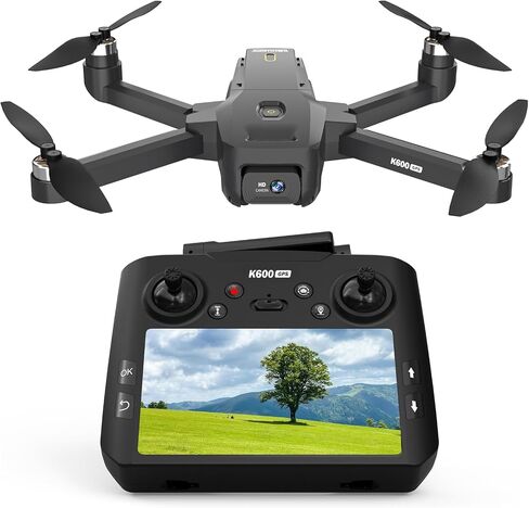 GPS Drone with EIS Camera for Adults Beginners,4.5" HD LCD RC Screen,Al Track&Orbit Mode,32G SD Card with Drone Professional Auto Return, Drones Long Range Follow Me,Gesture Control,under 249g in Kuwait