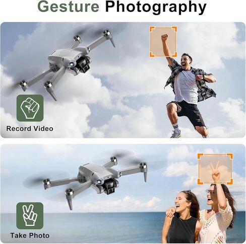 PRO Drone with Camera for Adults 4K,Brushless Motors Drone for Kids Beginners,40mins Flight Time with 2 Batteries,FPV Foldable RC Quadcopter,Toys Gifts for Teen Boys Girls, Beginner（Grey） in Kuwait