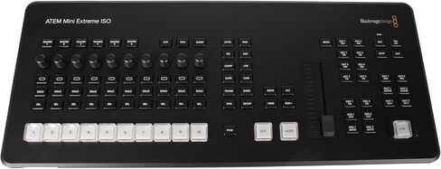 Blackmagic Design ATEM Mini Extreme ISO G2 Switcher | 8-Input Live Production Mixer with 9-Stream Recording, USB-C Webcam Output & Advanced Streaming Tools + MDR-7506 Headphones + 160GB Card + More in Kuwait