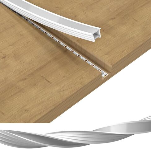 BTF-LIGHTING Silicone LED Channel System 9.8Ft for ≤5mm Width LED Strip | Flexible LED Neon Rope Channel Diffuser, Spotless Milky White Cover for Kitchen Cabinet, Rooms, and Patio(No LED Strip) in Kuwait