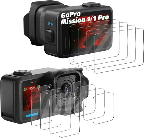 Orzero (3+3+3 Compatible for Gopro Lit Hero, 3 Packs Display Screen Protector +3 Packs Camera Lens Protector +3 Packs Flash Lamp Protector, Tempered Glass 9H High Definition Bubble-Free Anti-Scratch in Kuwait