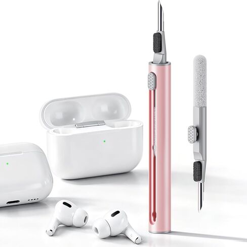 Hyashee Cleaner Kit for AirPods Pro 3/2/1, 3-in-1 Earbud Cleaning Pen with Metal Tip, Soft Brush & Flocking Sponge, Cleaning Tool for Wireless Earbuds, Charging Case, Phone, Keyboard & Electronics in Kuwait