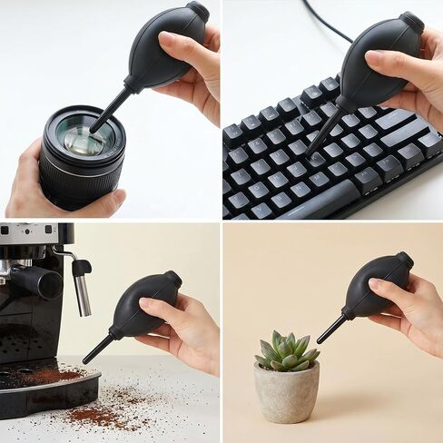 1 pcs Air Blower with Soft Brush Silicone Super Blaster Pump Dust Camera Lens Cleaner Manual Rubber Bulb Air Pump Dust Blower Cleaner for Digital Sensor Screens Keyboards Telescope in Kuwait