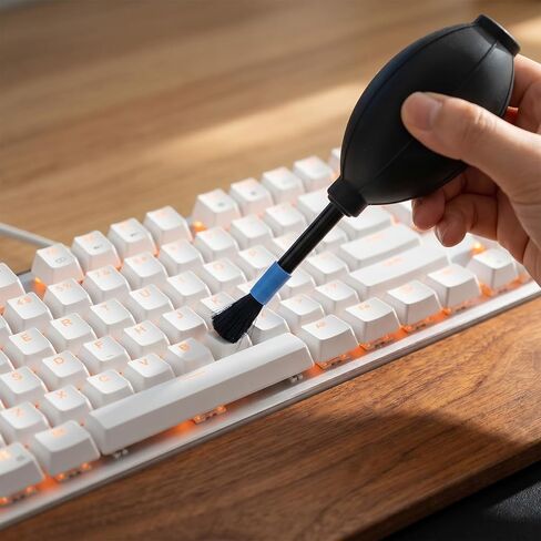 1 pcs Air Blower with Soft Brush Silicone Super Blaster Pump Dust Camera Lens Cleaner Manual Rubber Bulb Air Pump Dust Blower Cleaner for Digital Sensor Screens Keyboards Telescope in Kuwait