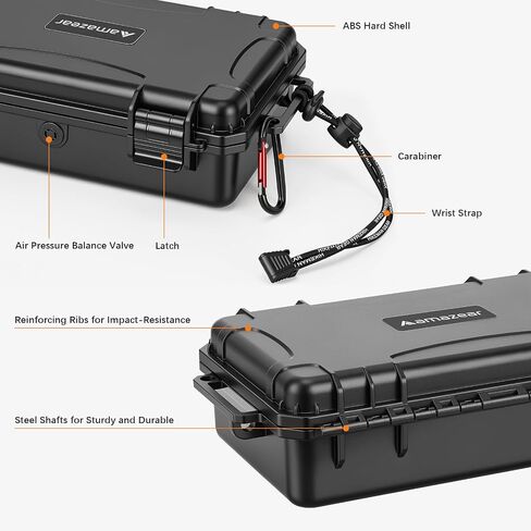 AMAZEAR Waterproof Hard Case Compatible with DJI OSMO Pocket 4P, Pocket4 Pro Creator Combo Accessories Small Hard Shell Cover Travel Hardcase for Carrying, Protection, Storage, Organization, Black in Kuwait