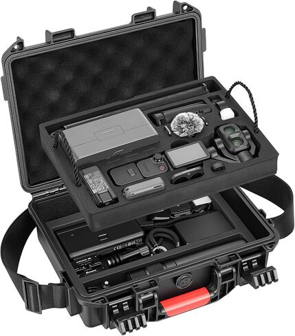 AMAZEAR Waterproof Hard Case Compatible with DJI OSMO Pocket 4P/4/Xtra Muse, Pocket4P Creator Combo Accessories Dual-Layer Hard Shell Cover Travel Box for Carrying, Protection, Storage, Organization in Kuwait