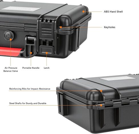 AMAZEAR Waterproof Hard Case Compatible with DJI OSMO Pocket 4P/4/Xtra Muse, Pocket4P Creator Combo Accessories Dual-Layer Hard Shell Cover Travel Box for Carrying, Protection, Storage, Organization in Kuwait