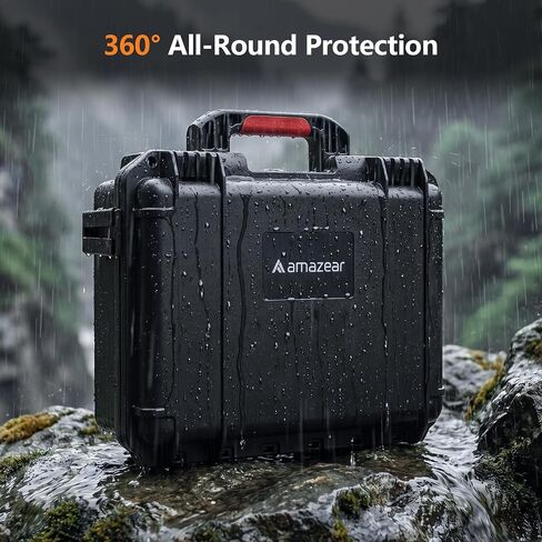 AMAZEAR Waterproof Hard Case Compatible with DJI OSMO Pocket 4P/4/Xtra Muse, Pocket4P Creator Combo Accessories Dual-Layer Hard Shell Cover Travel Box for Carrying, Protection, Storage, Organization in Kuwait