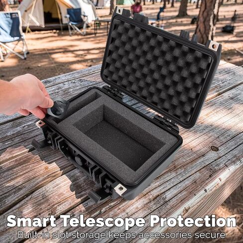CASEMATIX Hard Case Compatible with DWARFLAB Dwarf Mini Smart Telescope and Accessories – Waterproof Travel Case with Custom Pre-Cut Foam Interior, Shockproof Storage for Astronomy Gear in Kuwait