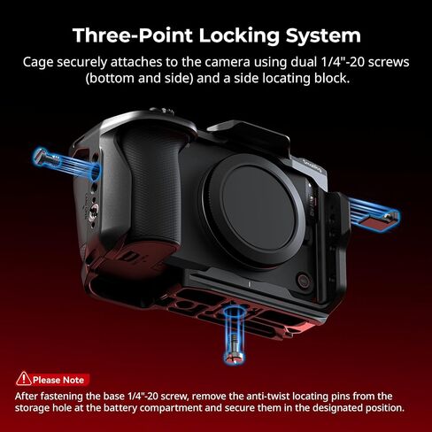 SmallRig R6 V HawkLock Quick Release Cage for Canon R6 V, Aluminum Alloy Full Camera Cage, Quick Release Plate for Arca & Cold Shoe Mount & NATO Rails, for DJI RS Stabilizer - 6372 in Kuwait
