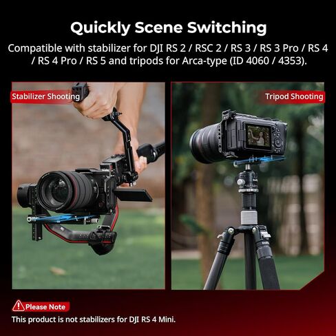 SmallRig R6 V HawkLock Quick Release Cage for Canon R6 V, Aluminum Alloy Full Camera Cage, Quick Release Plate for Arca & Cold Shoe Mount & NATO Rails, for DJI RS Stabilizer - 6372 in Kuwait