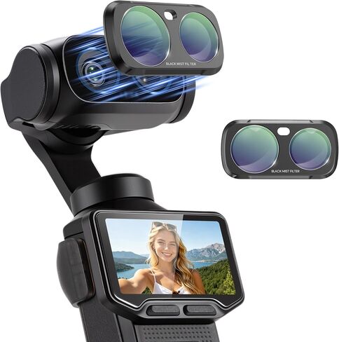 Black Mist Filter Diffusion 1/4 for Insta360 Luna Ultra Accessories, Magnetic Creative Mist Cinematic Effect Filters Luna Ultra Creator for Insta 360 Vlog Photography in Kuwait