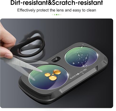 Black Mist Filter Diffusion 1/4 for Insta360 Luna Ultra Accessories, Magnetic Creative Mist Cinematic Effect Filters Luna Ultra Creator for Insta 360 Vlog Photography in Kuwait