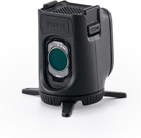 Tilta Filter Storage Expander for Osmo Pocket 3/4 | Magnetic Backplate Design | Holds 3 Filters | Hidden Tripod Legs - Black in Kuwait