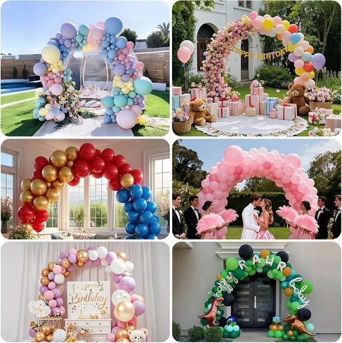 Upgraded Balloon Arch Kit, Large Adjustable Stand with Base, 10Ft Wide & 9FT Tall for Birthday, Wedding and School Welcome Party Decorations in Kuwait