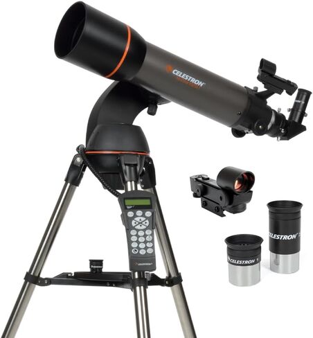 Celestron NexStar 130SLT Newtonian Reflector Telescope - Computerized GoTo | Parabolic Primary Mirror for Excellent Deep-Sky Views of Nebulae, Galaxies & Star Clusters, Easy-to-Use SkyAlign Technology in Kuwait