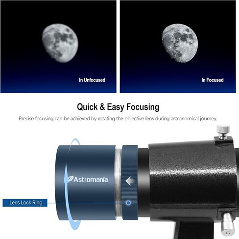 Astromania Finderscope for Astronomy Telescope 9x50 Straight-Through Finder | Not-Corrected Image Optical Viewfinder,Wide Field of View with Crosshairs,Fully Multi-Coated Lense,Screws for Easy Adjustment in Saudi Arabia
