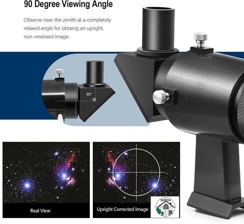 Astromania Finderscope for Astronomy Telescope 9x50 Straight-Through Finder | Not-Corrected Image Optical Viewfinder,Wide Field of View with Crosshairs,Fully Multi-Coated Lense,Screws for Easy Adjustment in Saudi Arabia