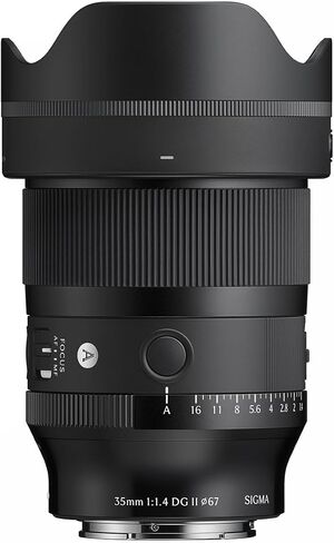 Sigma 35mm f/1.4 DG II Art Lens for Sony E Full-Frame Mirrorless Cameras with 67mm UV | CPL | ND Filter Kit, Optics Care Cleaning Kit, Lens Pen & 4-Year Limited Warranty in Kuwait