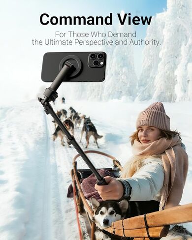VIMOSE 66" Magnetic Phone Tripod, Tripod for iPhone with Remote & Strong Magnetic Holder for Magsafe, Stable Cell Phone Tripod for Video Recording in Kuwait