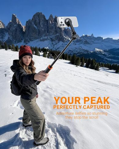 EUCOS 62" Magsafe Tripod, Tripod for iPhone & Magnetic Selfie Stick Tripod with Remote, Strong Magnetic Phone Holder for Magsafe, Extendable Phone Tripod Stand for iPhone in Kuwait